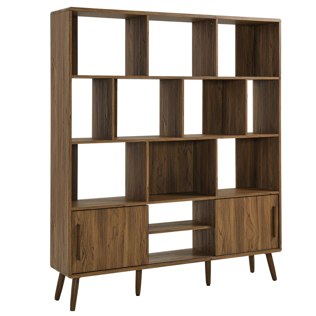 Transmit 59” Bookcase with Sliding Panel Doors image 1