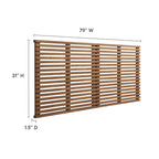 Render Wall Mount Headboard| Particleboard with Smooth Wood Grain Laminate | Twin, Queen &amp; King Sizes | Charcoal, Oak &amp; Walnut Color Options image 3