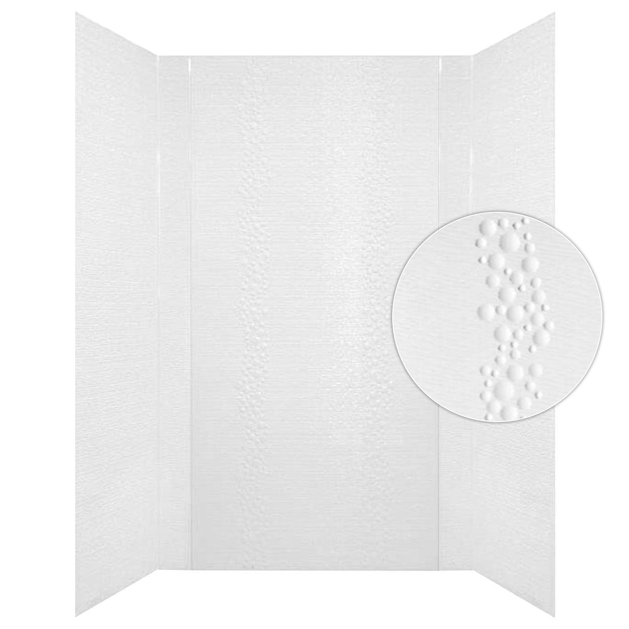 Cascade Shower Wall Tiles For Shower and Tub Surrounds | Glue Up Easy To Install | 3 Wall Set image 1