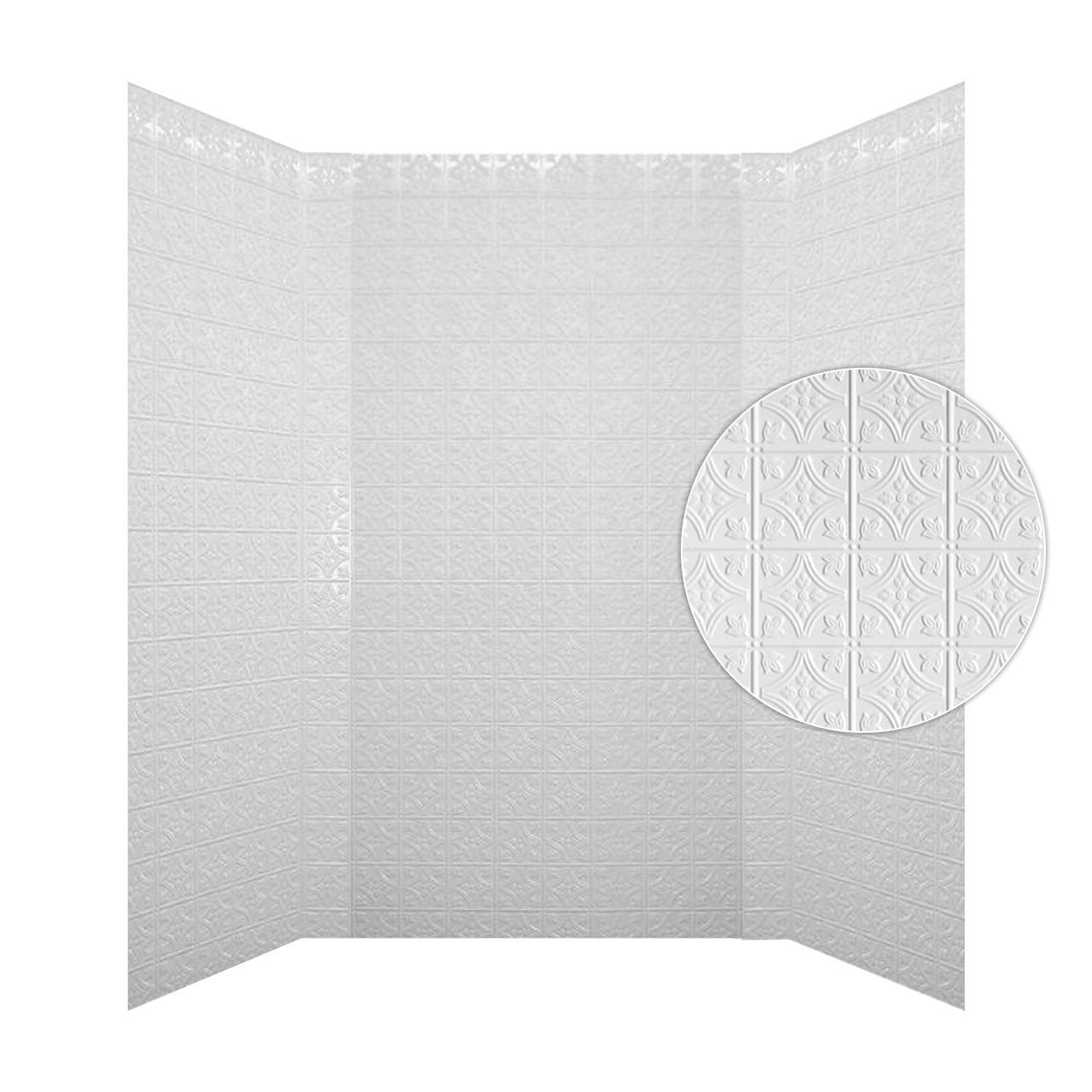 Savannah Shower Wall Tiles For Shower and Tub Surrounds | Glue Up Easy To Install | 3 Wall Set image 1