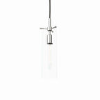 Skylark Pendant Light | Clear Polished Nickel And Clear Black Color Options | Ideal For Living Room, Bedroom, Kitchen, Dining Area, Bathroom, Or Office  | Pack Of 4 image 4