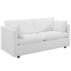 Activate White 3-Piece Upholstered Fabric Set image 2