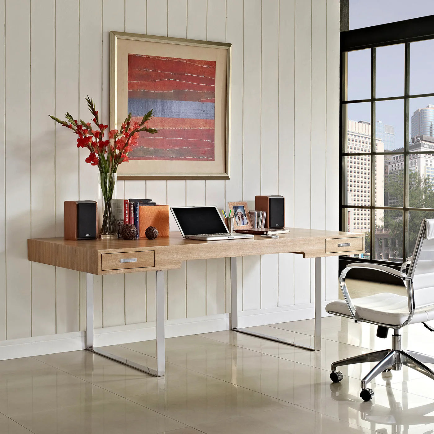 Tinker Walnut-Finished Office Desk image 0