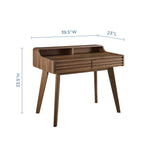Render Walnut-Finished Writing Desk image 2