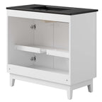 24" / 36" Miles Series Bathroom Vanity In Various Colors  | Modern Design Vanity With Basin For Homes, Hotels image 7