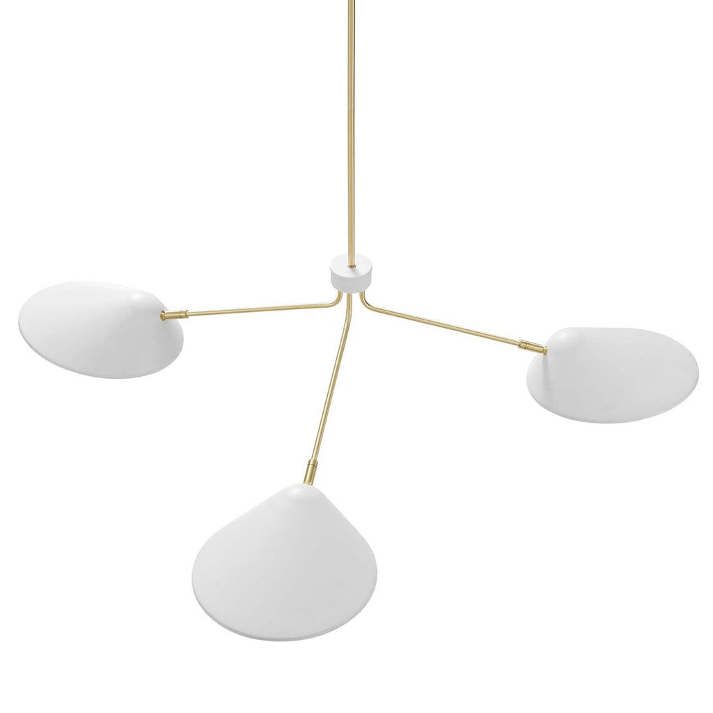 Journey 3-Light 14" Arm Pendant | Black &amp; White Color Options | Ideal for dining room, living room, or bedroom image 5