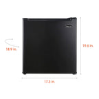 Magic Chef 1.7 Cu Ft Freezerless Mini Refrigerator | Energy Star Qualified | Black | 5 Year Warranty On Compressor | Door Storage | Reversible Door | Easy Installation image 13