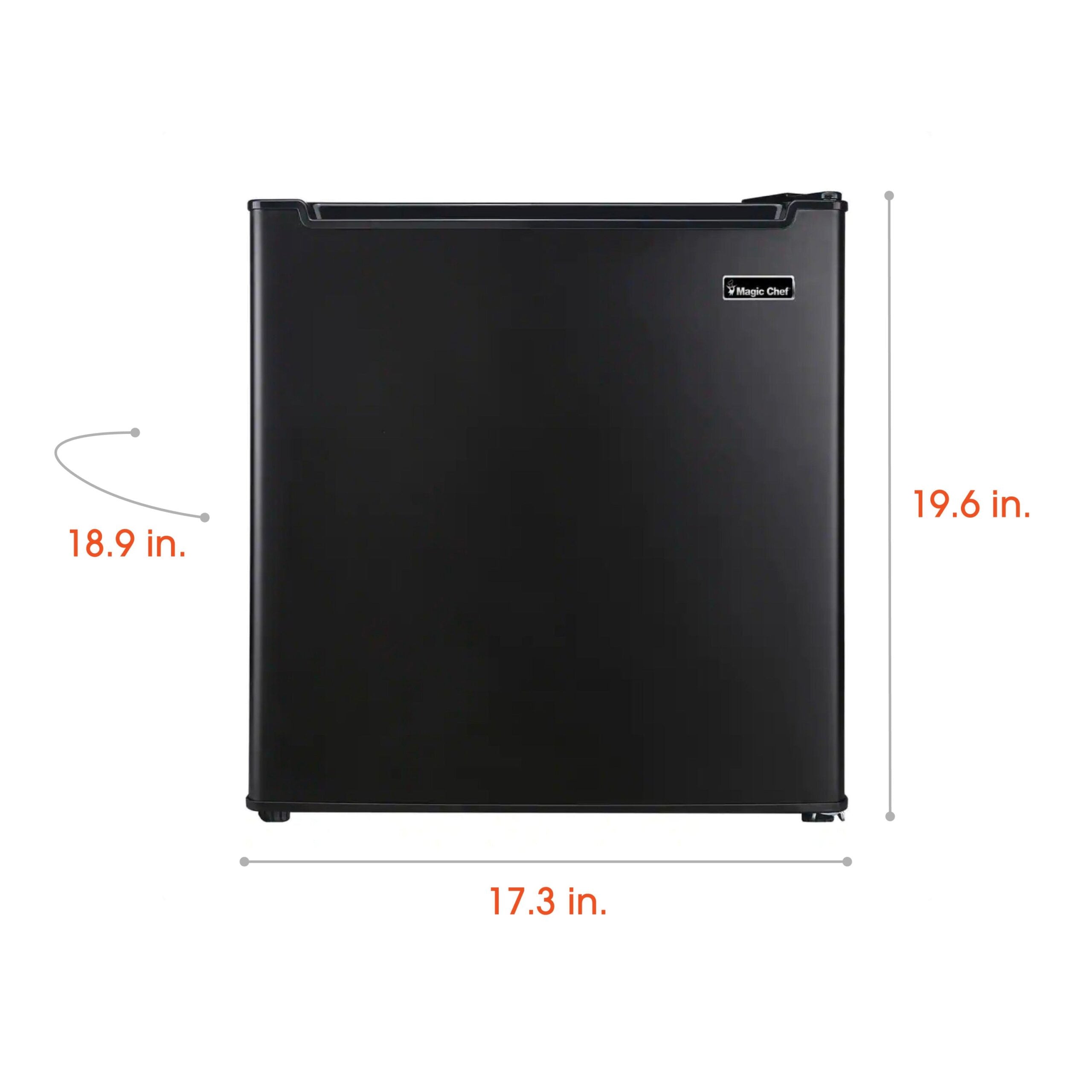 Magic Chef 1.7 Cu Ft Freezerless Mini Refrigerator | Energy Star Qualified | Black | 5 Year Warranty On Compressor | Door Storage | Reversible Door | Easy Installation image 13