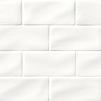 Whisper White Glazed Handcrafted Subway Tile 3x6 | Wall Tile | Backsplash Tile | Ceramic | Greenguard Gold, USGBC/LEED | 8 Pieces Per Box image 0