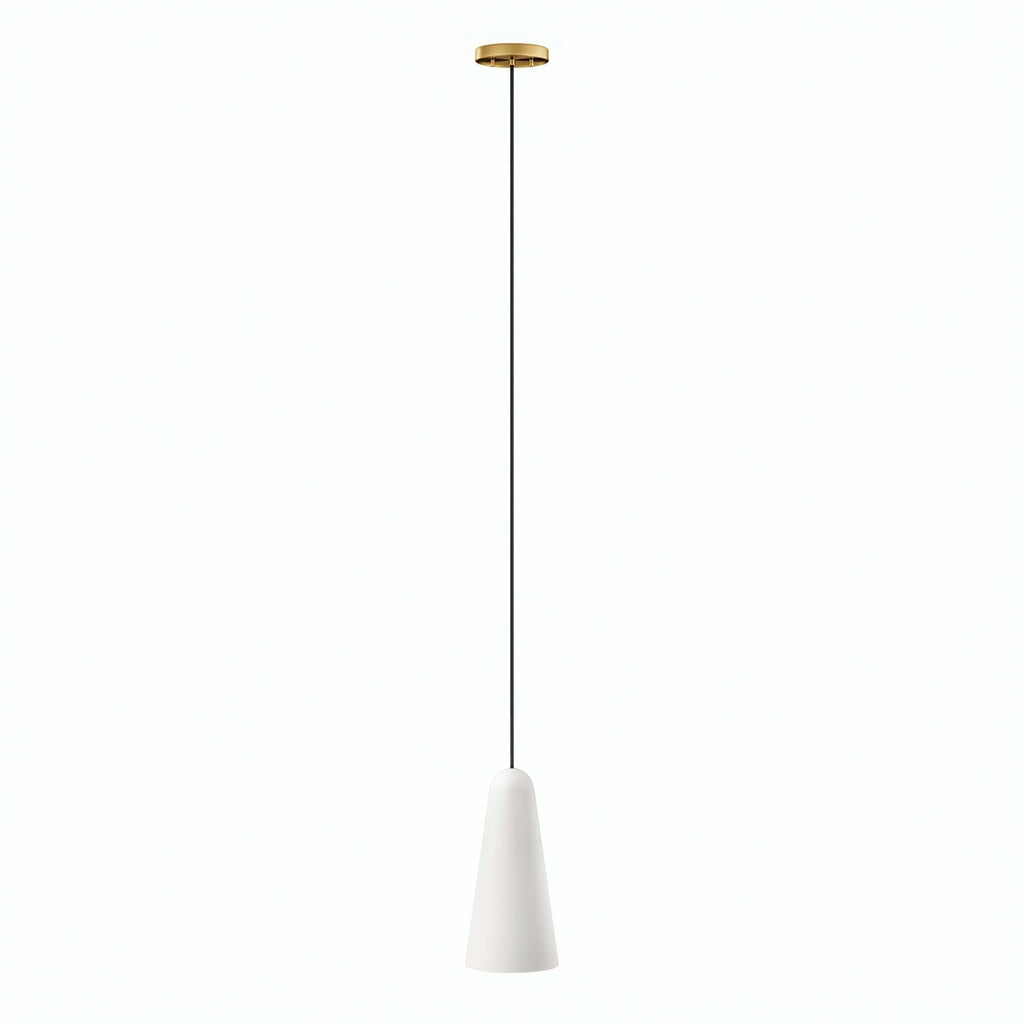 Beacon 1-Light Pendant Light | Clear Satin Brass, Opal Satin Brass, Opal Black | Ideal for Living Space, Bedroom, Kitchen, Dining room, Bathroom, Or Office | Pack of 3 image 8