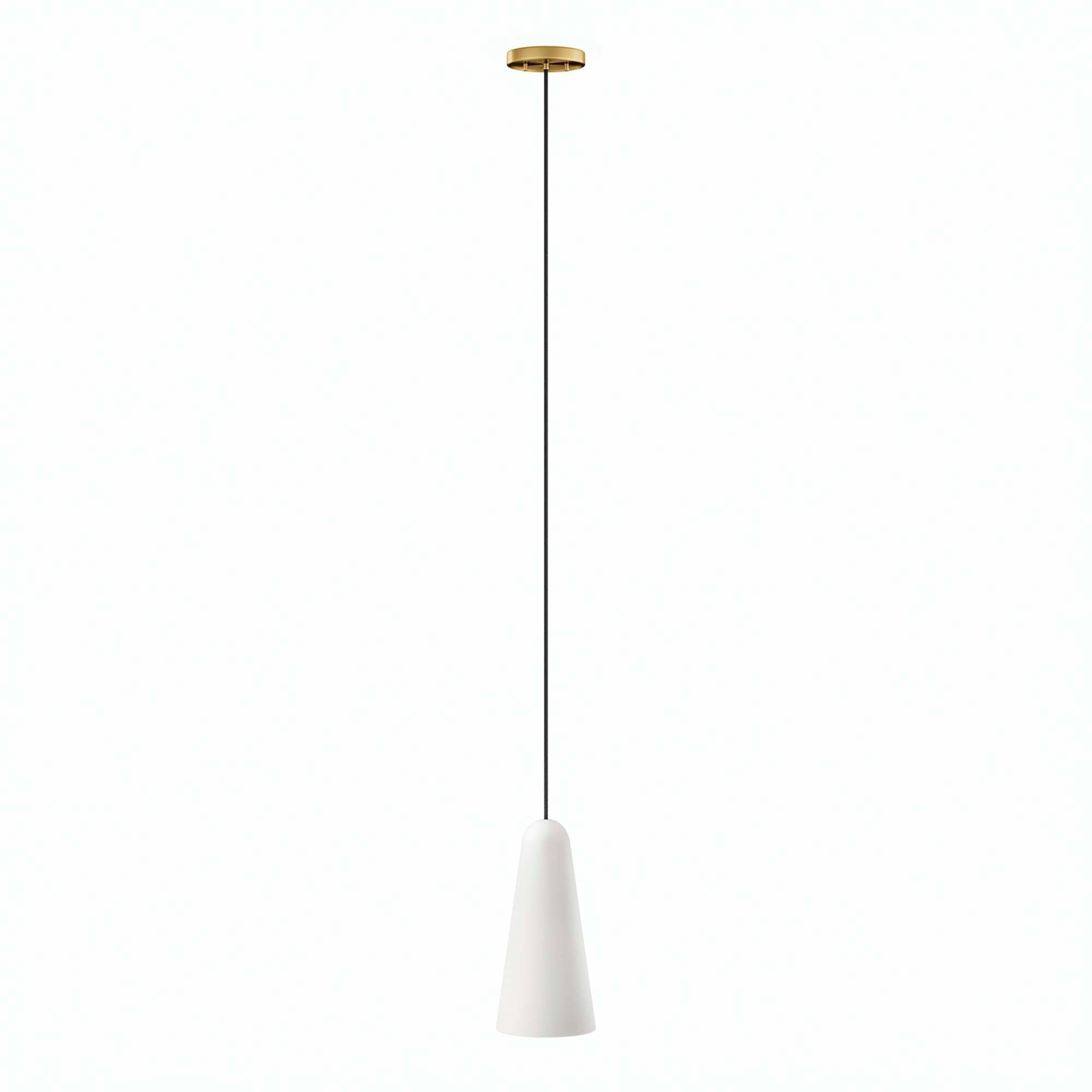 Beacon 1-Light Pendant Light | Clear Satin Brass, Opal Satin Brass, Opal Black | Ideal for Living Space, Bedroom, Kitchen, Dining room, Bathroom, Or Office | Pack of 3 image 8