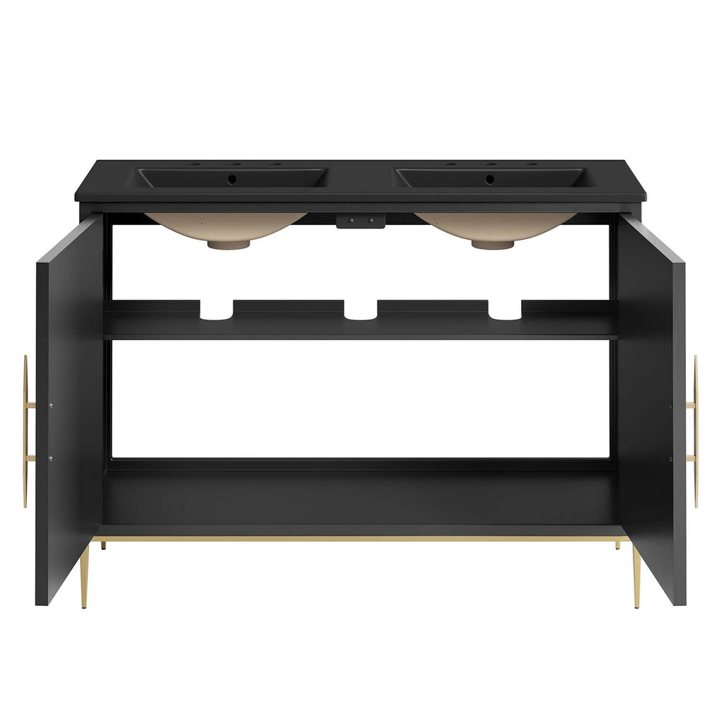 Awaken Series Bathroom Vanity | Various Sizes And Colors | Modern Design Vanity With Basin For Homes, Hotels image 1