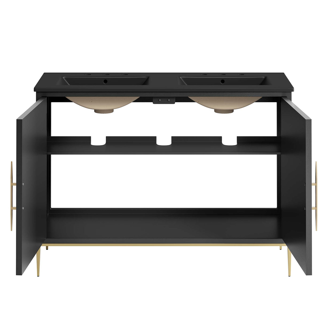 Awaken Series Bathroom Vanity | Various Sizes And Colors | Modern Design Vanity With Basin For Homes, Hotels image 1