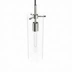 Skylark Pendant Light | Clear Polished Nickel And Clear Black Color Options | Ideal For Living Room, Bedroom, Kitchen, Dining Area, Bathroom, Or Office  | Pack Of 4 image 6