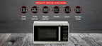 Roomwell UK 0.7 Cuft Compact Microwave In Stainless Steel | 2-Year Replacement Warranty | Ideal For Guest Rooms &amp; Hotel Rooms | Pack Of 4 image 6