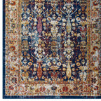 Antique Floral Design | Area Rug | Vintage Floral Lattice Rug in 8 FT X 10 FT And 5 FT X 8 FT | With Rubber Gripping Underside image 17
