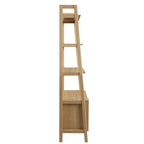 Bixby 33" Bookshelf  | Walnut, Walnut White &amp; Oak Color Options | Particleboard &amp; MDF | Concealed Storage Area | White Shelves | Tiered Bookshelf image 6