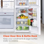 Magic Chef 10.1 Cu Ft Top Freezer Refrigerator in White | Energy Star Qualified | 5 Year Warranty On Compressor | Adjustable Shelves  | Gallon Door Storage | In-Door Can Holder image 14