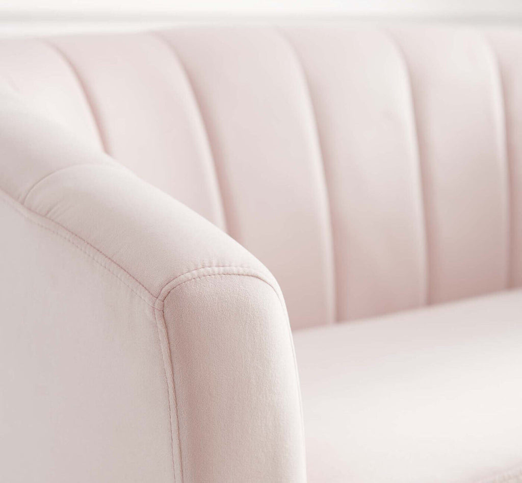 Prospect Channel Tufted Performance Velvet Loveseat in Pink image 5