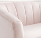 Prospect Channel Tufted Performance Velvet Loveseat in Pink image 5