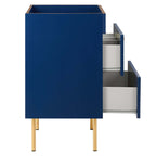 24" Bathroom Vanity In Blue Color (Sink Basin Not Included) | Daybreak Series | Modern Design Vanity With Basin For Homes, Hotels image 4