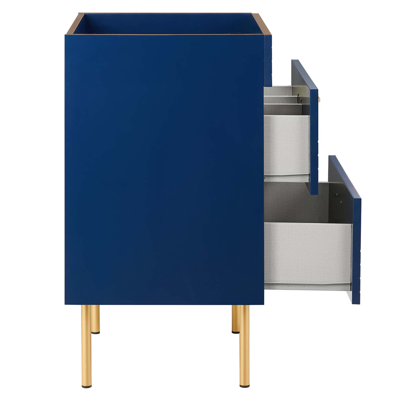 24" Bathroom Vanity In Blue Color (Sink Basin Not Included) | Daybreak Series | Modern Design Vanity With Basin For Homes, Hotels image 4