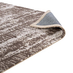 Darja Distressed Rustic Modern Area Rug | Light and Dark Tan | 5X8 &amp; 8X10 Size Options | Textured Soft Low Pile Weave | Gripping Rubber Underside | Polypropylene / Chenille Yarn image 4