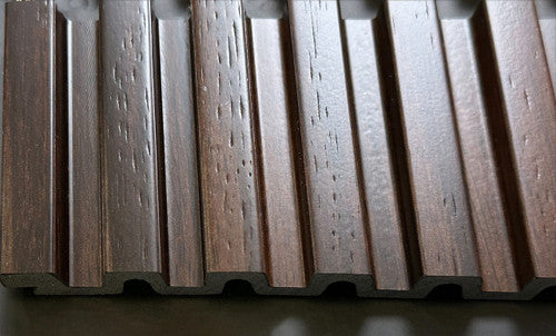Medium Slats Polystyrene Wood Slat Walls 94.5 in x 9.45 in - (Pack of 10) / 62 sqft image 10