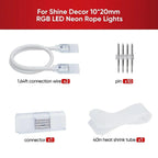 (Pack Of 2) Connector  for 110V 10x20mm RGB Neon Light-Eco RGB Neon