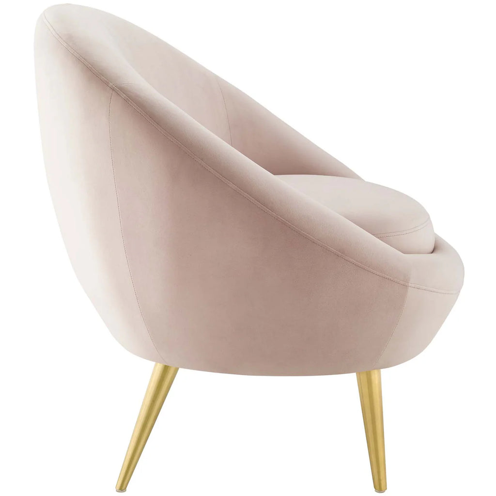 Circuit Pink Performance Velvet Accent Chair image 2