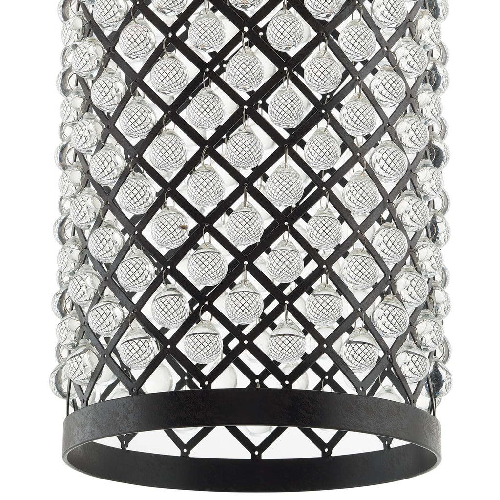 Reflect Glass and Metal Pendant | Ideal for Living Space, Bedroom, Kitchen, Dining room, Bathroom, Or Office image 2