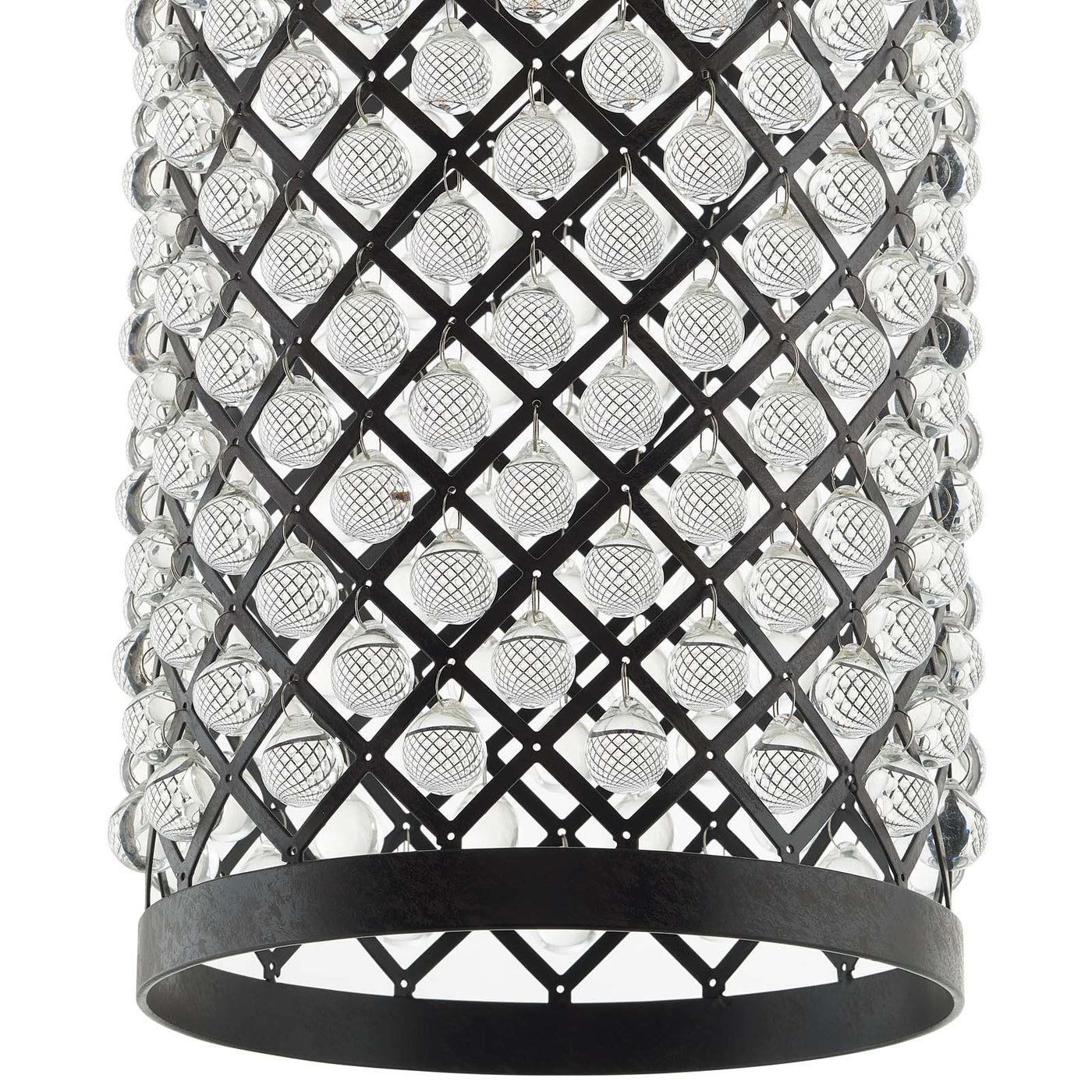 Reflect Glass and Metal Pendant | Ideal for Living Space, Bedroom, Kitchen, Dining room, Bathroom, Or Office image 2