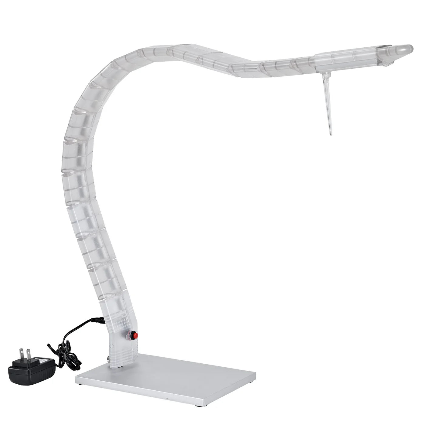 Inspect White Table Lamp | Curved Design | Modern Elegant Look | Pack Of 2 image 0