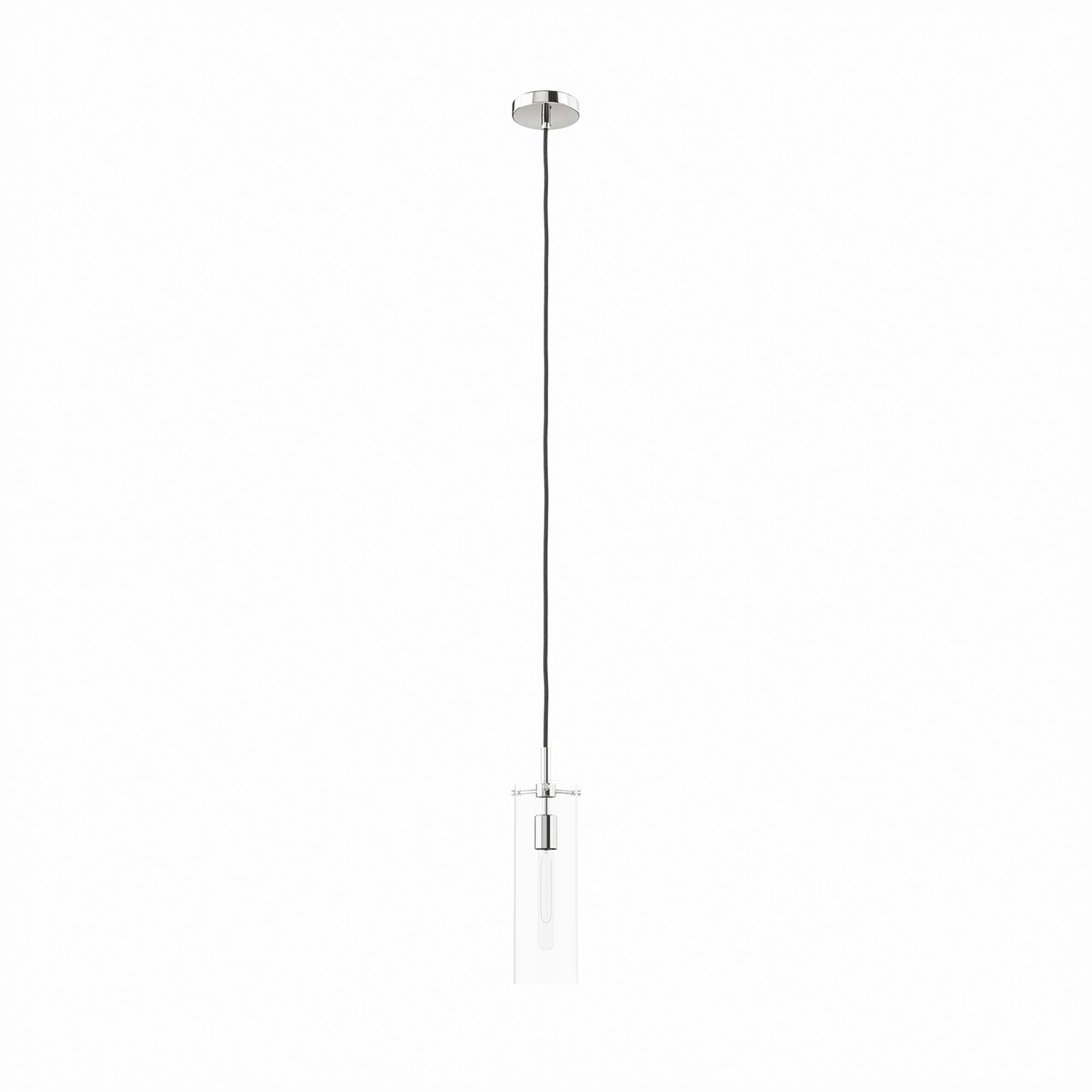 Skylark Pendant Light | Clear Polished Nickel And Clear Black Color Options | Ideal For Living Room, Bedroom, Kitchen, Dining Area, Bathroom, Or Office  | Pack Of 4 image 7