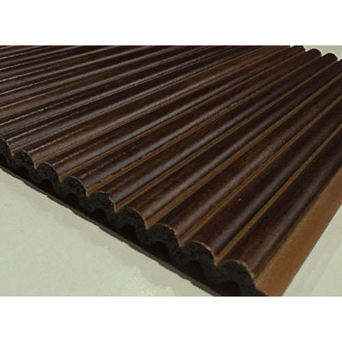 Rounded Mini Slats Polystyrene Wood Slat Walls 112 in x 12 in - (Pack of 10) / 93 sqft image 3
