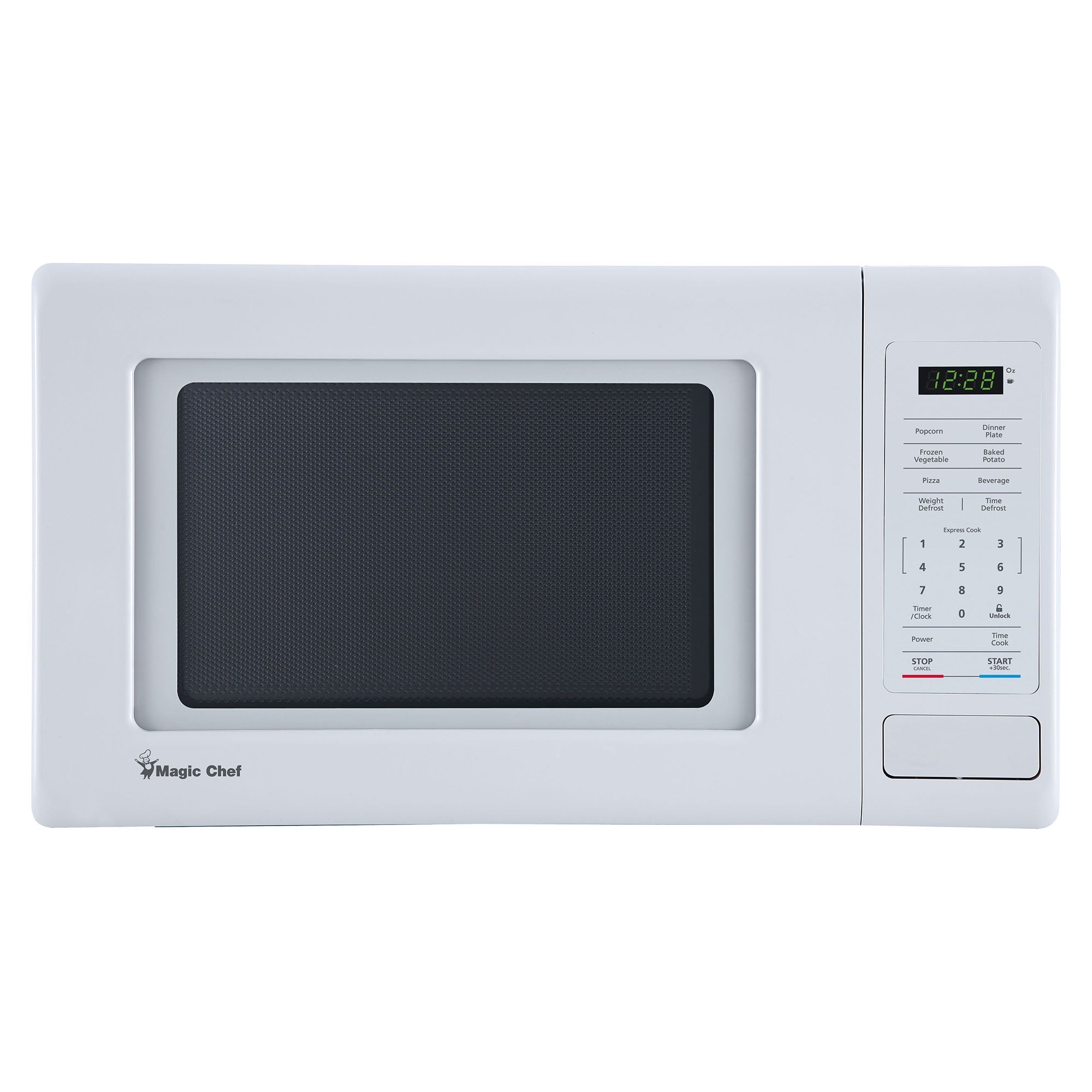 Magic Chef 0.7 Cu. Ft Countertop Microwave | 700 Watt | White Color | Digital Display | 6 Auto Cooking Modes | Child Lock | Auto Defrost Modes | 10 Power Levels image 6