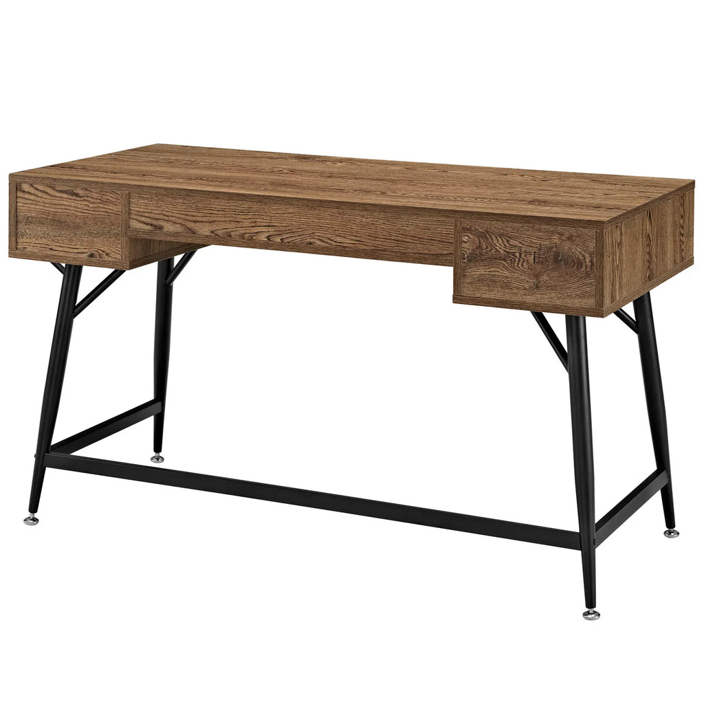 Surplus Walnut-Finished Office Desk image 3