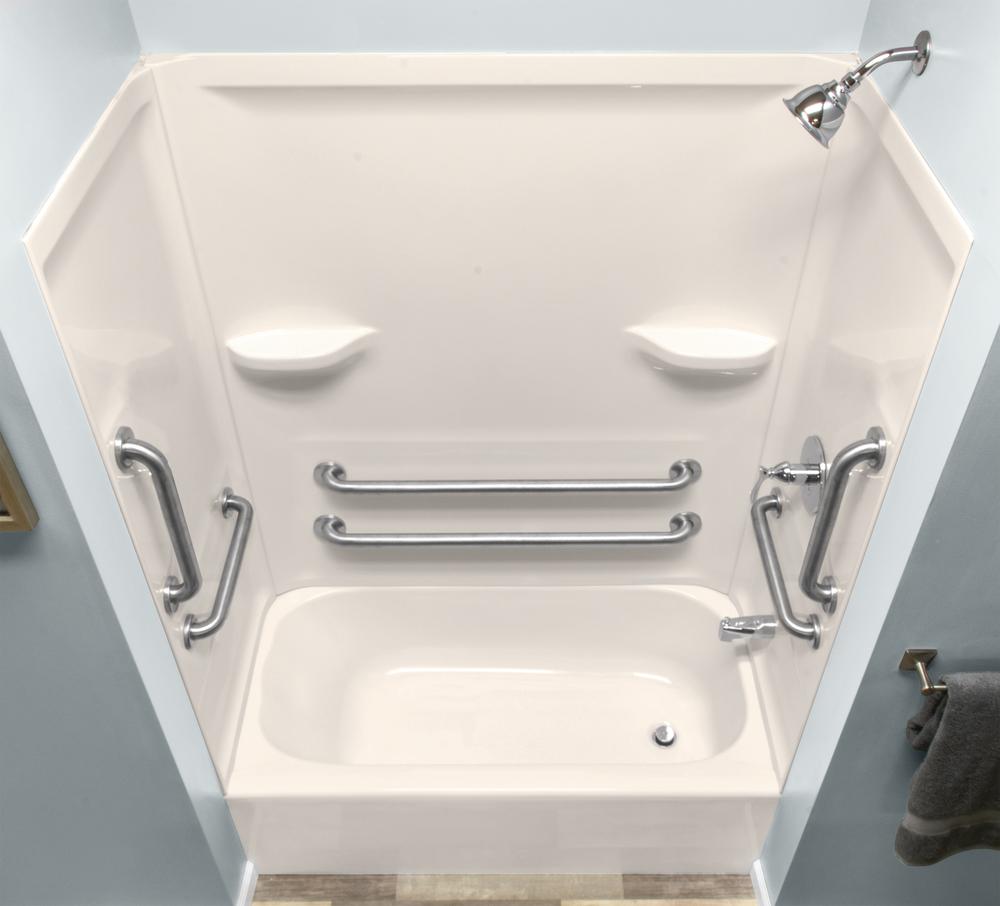 Lyons 54" x 27" x 16" Above Floor Bathtub | Victory Series | Biscuit, Almond & White Color Options | Multiple Drain Location Options | Ultra Gloss Acrylic Finish image 1