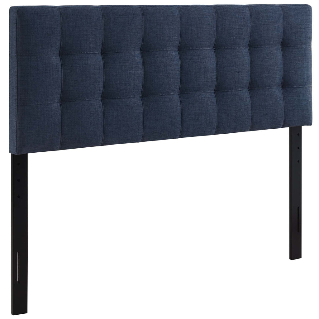 Lily Upholstered Fabric King Headboard| Fiberboard &amp; Plywood Frame | Twin, Full, Queen &amp; King Sizes | Ivory, Gray, Beige &amp; Navy Color Options | Pack Of 2 image 1