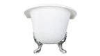 61-Inch Cast Iron Double Slipper Clawfoot Tub with 7-Inch Faucet Drillings | Elegant Bathtub For Homes, Hotels image 3