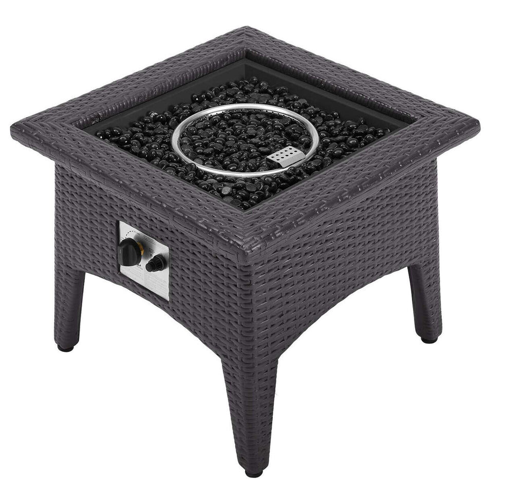 Vivacity Espresso Outdoor Patio Fire Pit Table image 6