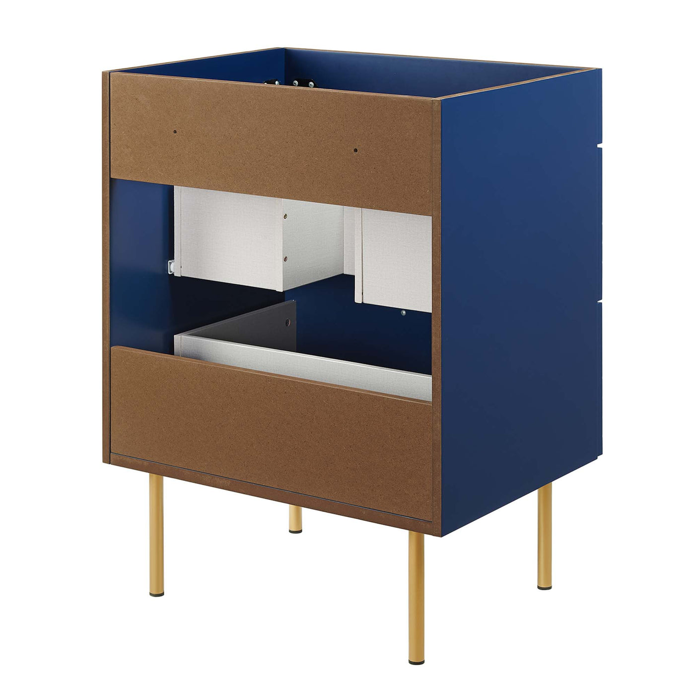 24" Bathroom Vanity In Blue Color (Sink Basin Not Included) | Daybreak Series | Modern Design Vanity With Basin For Homes, Hotels image 6