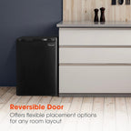 Magic Chef 2.6 Cu Ft Mini Fridge in Black Without Freezer | Energy Star Qualified | Black | 5 Year Warranty On Compressor | 2 Glass Shelves  | Reversible Door | Easy Installation image 9