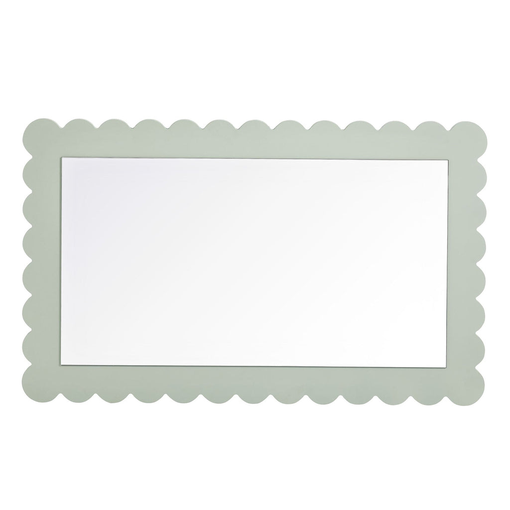 Rectangle Wall Mirror | Emmeline Scalloped Series | Pack Of 3 image 2