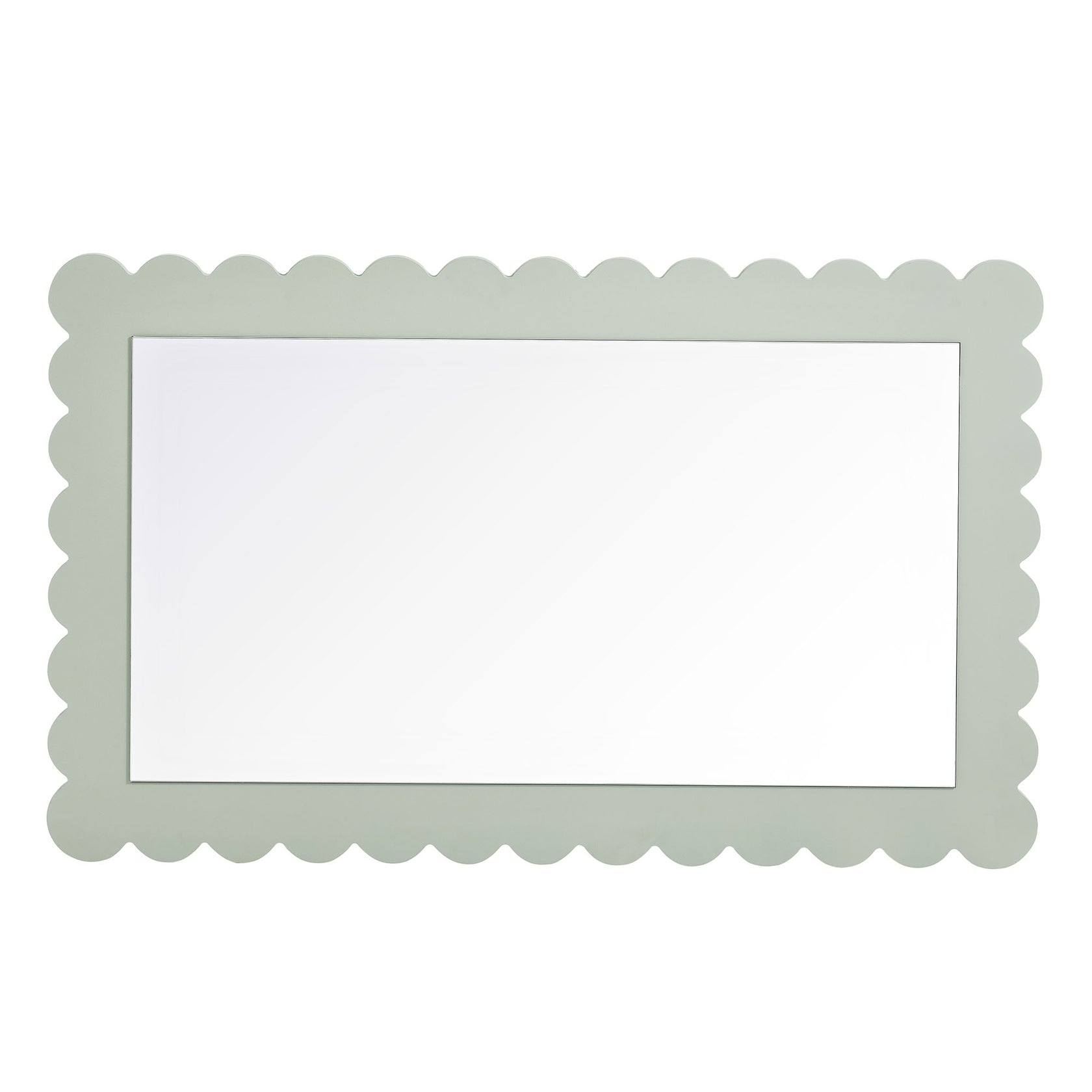 Rectangle Wall Mirror | Emmeline Scalloped Series | Pack Of 3 image 2