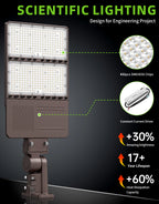 LED Pole Light 90W – 320W Photocell | 5000K | IP65 | Commercial Outdoor Parking Lot & Area Lighting image 7