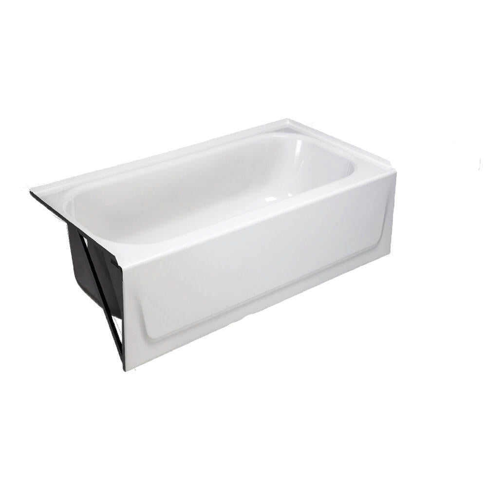 Briggs 54"W x 30"D x 15-1/4"H Bathtub | Pendant Series | Left Or Right Drain Location Options | White Or Bone Color Options | Durabrace Structural Design | Continuous Tile Flange image 0
