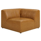 Bartlett 6-Piece Tan Vegan Leather Sectional Sofa image 9