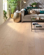 High Plains 6 3/8 | Repel Collection | Sumac Shade | Hickory | Real Hardwood | Water Resistant | Scuff Resistant | 1.2 mm Veneer Thickness | 30.48 Sq. Ft. Per Carton | Wire Brushed Texture image 3