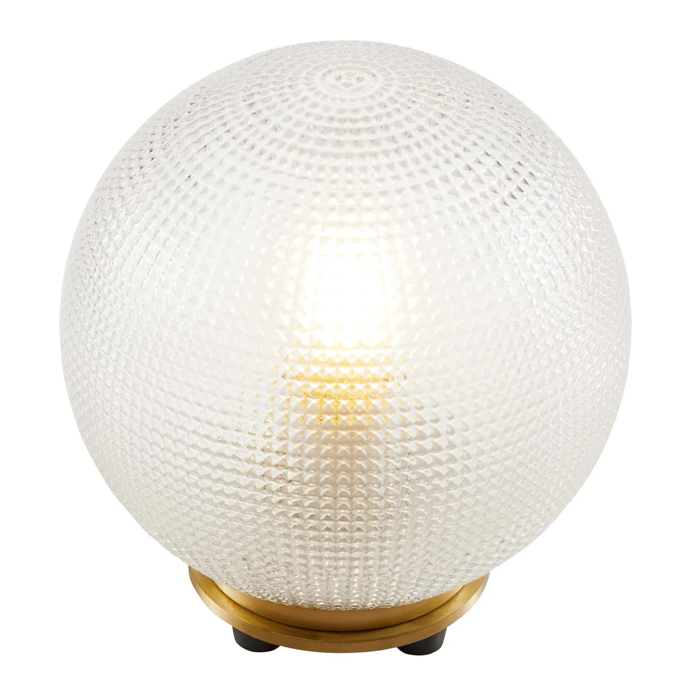 Destiny Satin Brass Glass and Metal Table Lamp | Pack of 2 image 6